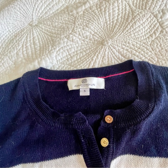 Jean Pierre Sweater - Navy, Pink, and White Stripes - Picture 4 of 4
